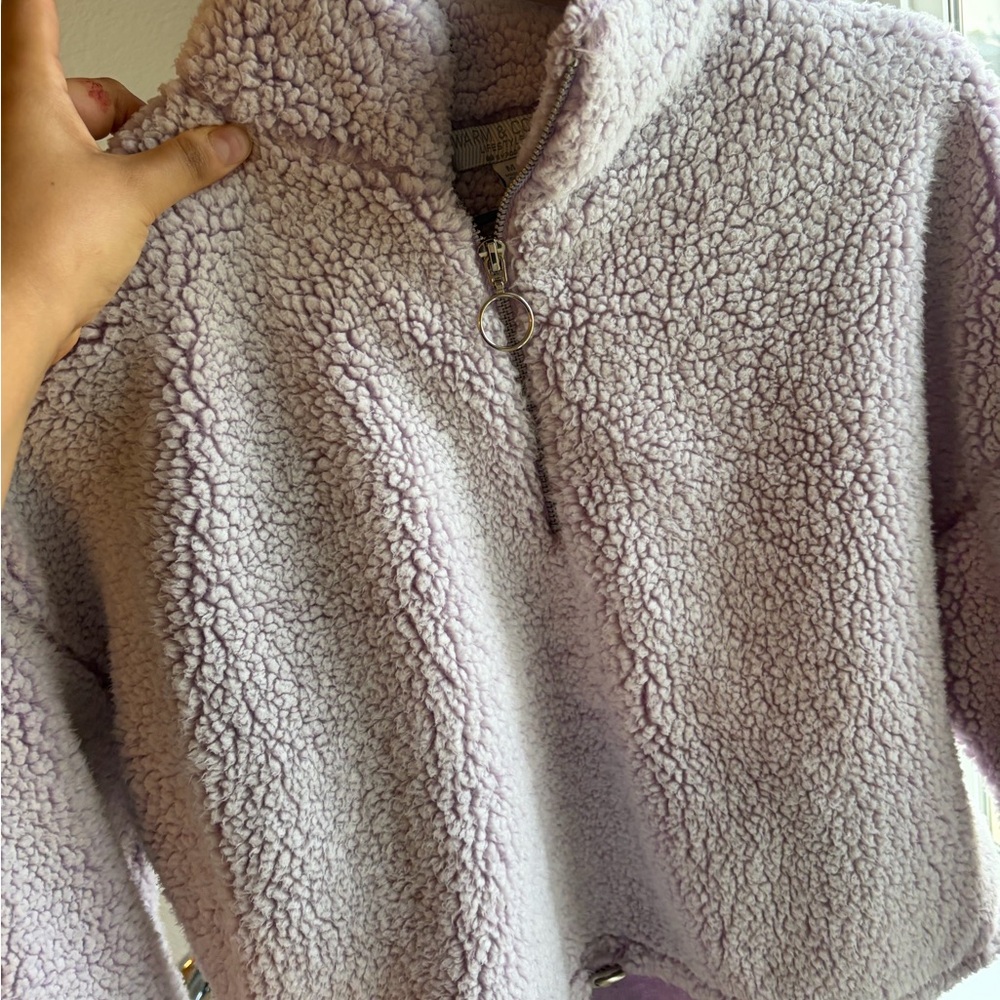 Cozy Lavender Teddy Jacket - Picture 2 of 5